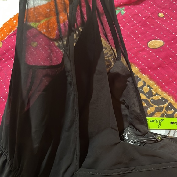 NWT Sam Elderman LBD , sheer layers, elastic waist Dress- adorable and on sale - Picture 8 of 15